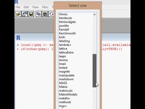 Rcmdr in R
