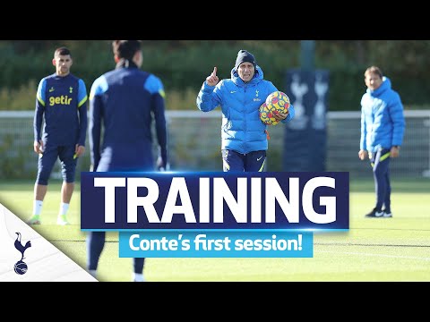 Conte leads training for the first time at Hotspur Way!