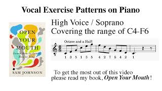 Vocalise: Octave and a Half Arpeggio for Soprano | Piano Track | Open Your Mouth Series