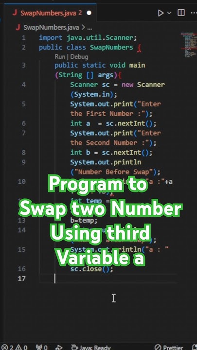 🔥 Magic Trick to Swap Two Numbers in Java! (Beginner Friendly) # ...