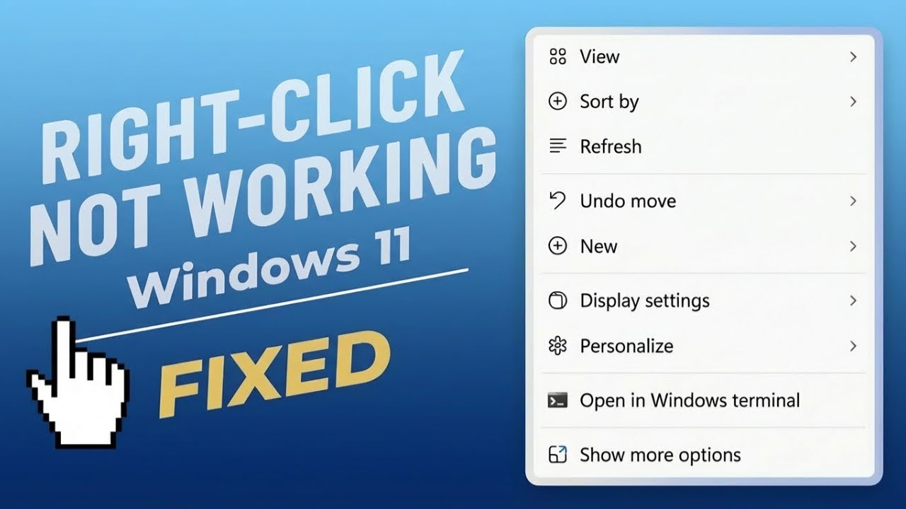 How To Fix Right Click Keeps Loading in Windows 11 - YouTube
