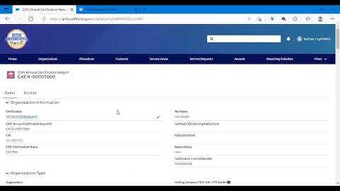 How to Complete an Annual Certification and Data Collection Report in AMIS Lightning