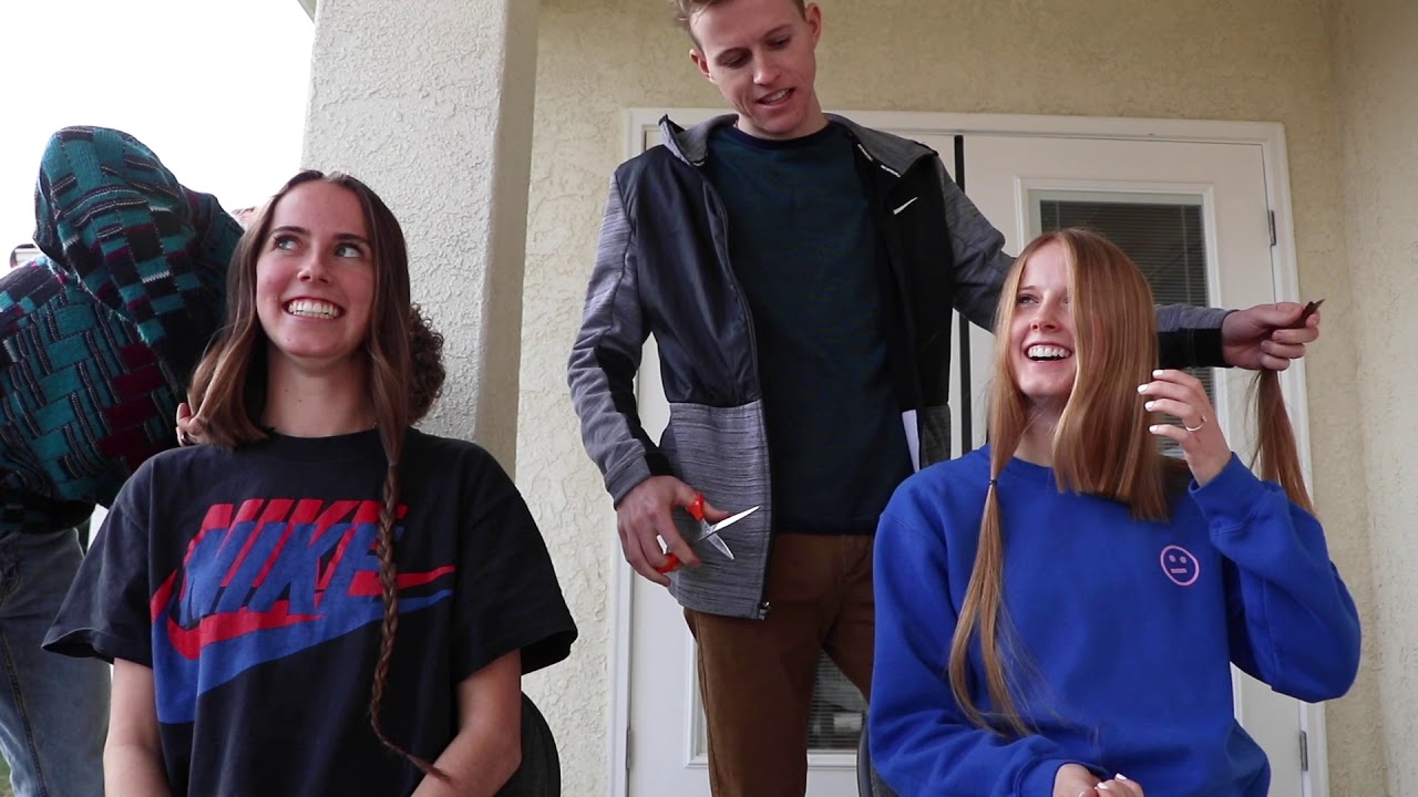 my brother cuts 12 inches off my hair.