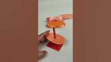 Golden-Pink Heart: Rotate, Assemble, Unleash the Magic!3d#art #flsun #toys  #artist  #delta3dprinter