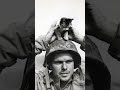 A Sweet Gesture: WWII Soldier Pets a Cat on His Helmet #ww2 #history #veteran #cat #militaryhistory