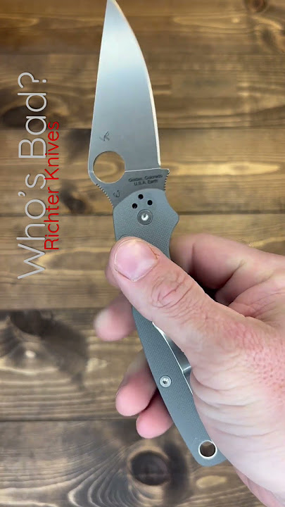 Maxamet is BAD! #pm2 #spyderco #maxamet #g10 #richterknives #whosbad @knivesshipfree