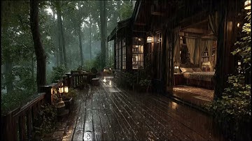Best Rain in the Forest at Night 🌲 | Sleep Deeply with Rain Sounds