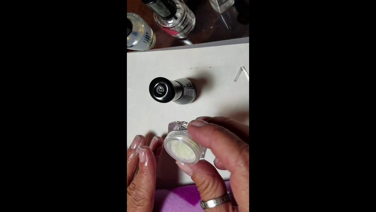 Chrome powder using regular polish - YouTube