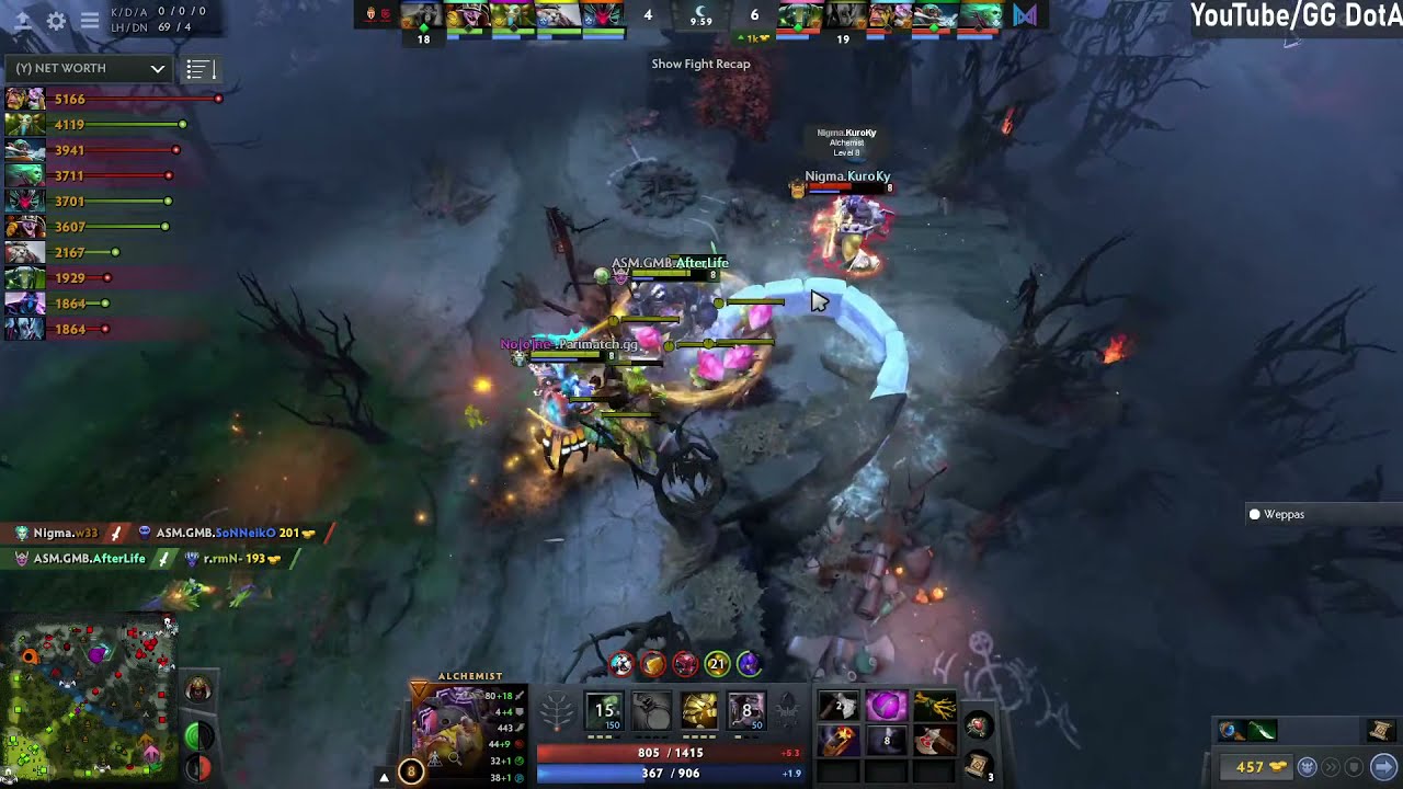 Nigma VS AS Monaco Gambit Game 1 ONE Esports Singapore Major 2021 GG DotA