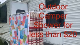 Portable Camper RV Outdoor Shower for less than $20