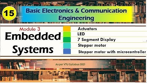 M3 L4 | Actuators | LED, 7 segment Display, Stepper motor | Basic Electronics and communication  VTU