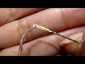 Живой процесс, вышивка крестиком - 2 способа заправки нитки