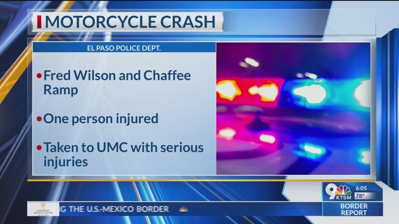 1 person seriously injured after motorcycle crash in Northeast El Paso ...