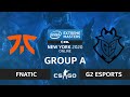 CS:GO - G2 Esports vs. fnatic [Inferno] Map 1 - IEM New York 2020 - Group A - EU