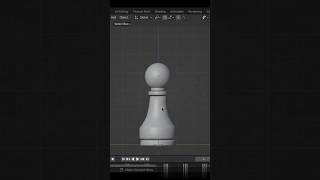 Modeling Chess in Blender.