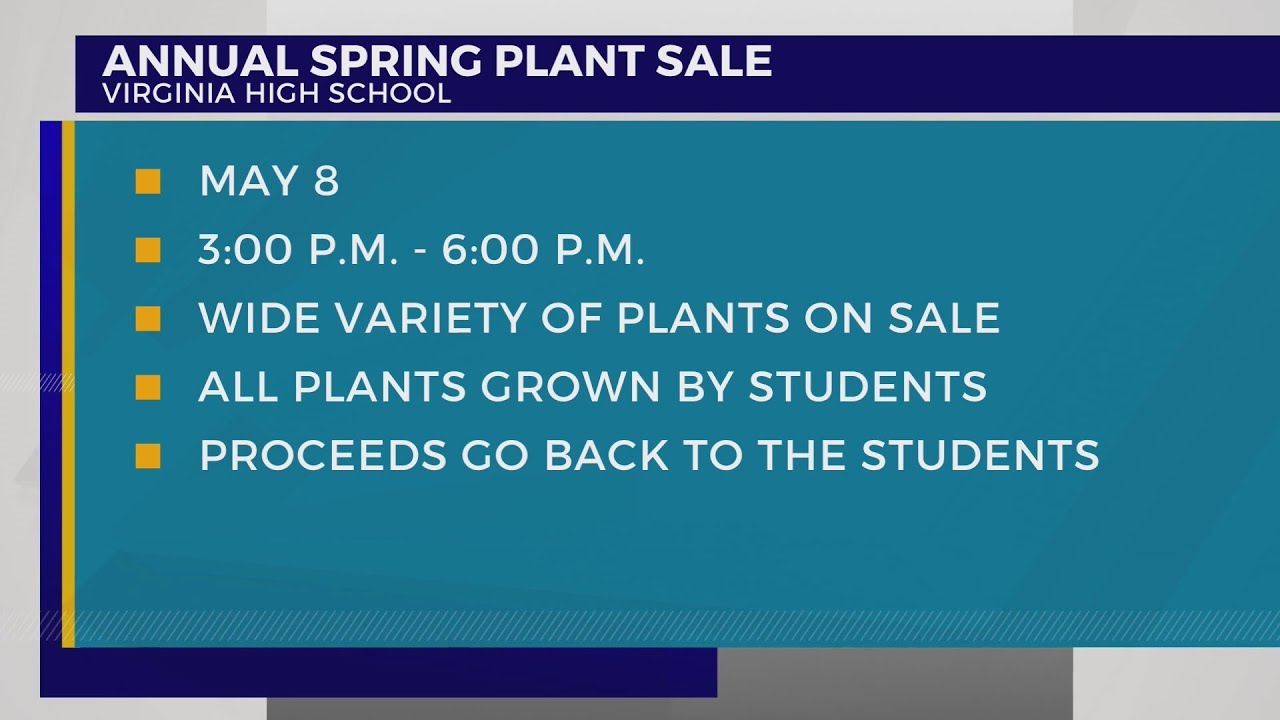 Virginia High School to host Spring Plant Sale May 8
