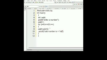 c programming for beginners)/print odd number