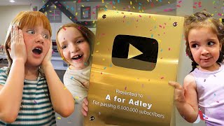 6,000,000 FRiENDS Neighborhood Party!! Adley Finds a crazy Navey Baby! Dad Won