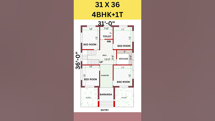 31X36 house plan design, 4 bed room ghar ka naksha, 31 by 36 feet #shorts #homeplan #housedesign