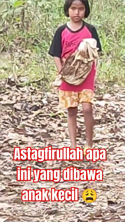 Viral anak kecil bawa kepala pocong 😱