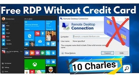 How to free create RDP windows 7/8/10