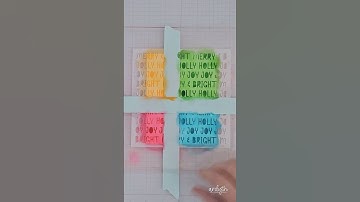 Add masking to your stenciled backgrounds!  #cardmaking #christmascard #prettypinkposh