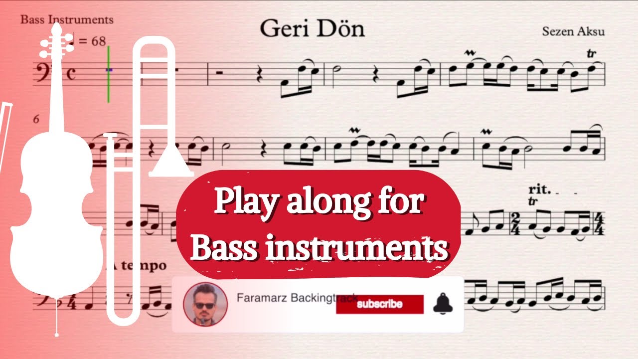 Geri Instrument Geri Dön - Sezen Aksu (Turkish Song) | Play along for Bass Instruments ...