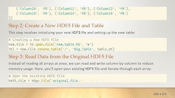 Efficiently Combine HDF5 Arrays into a Single Table Using PyTables