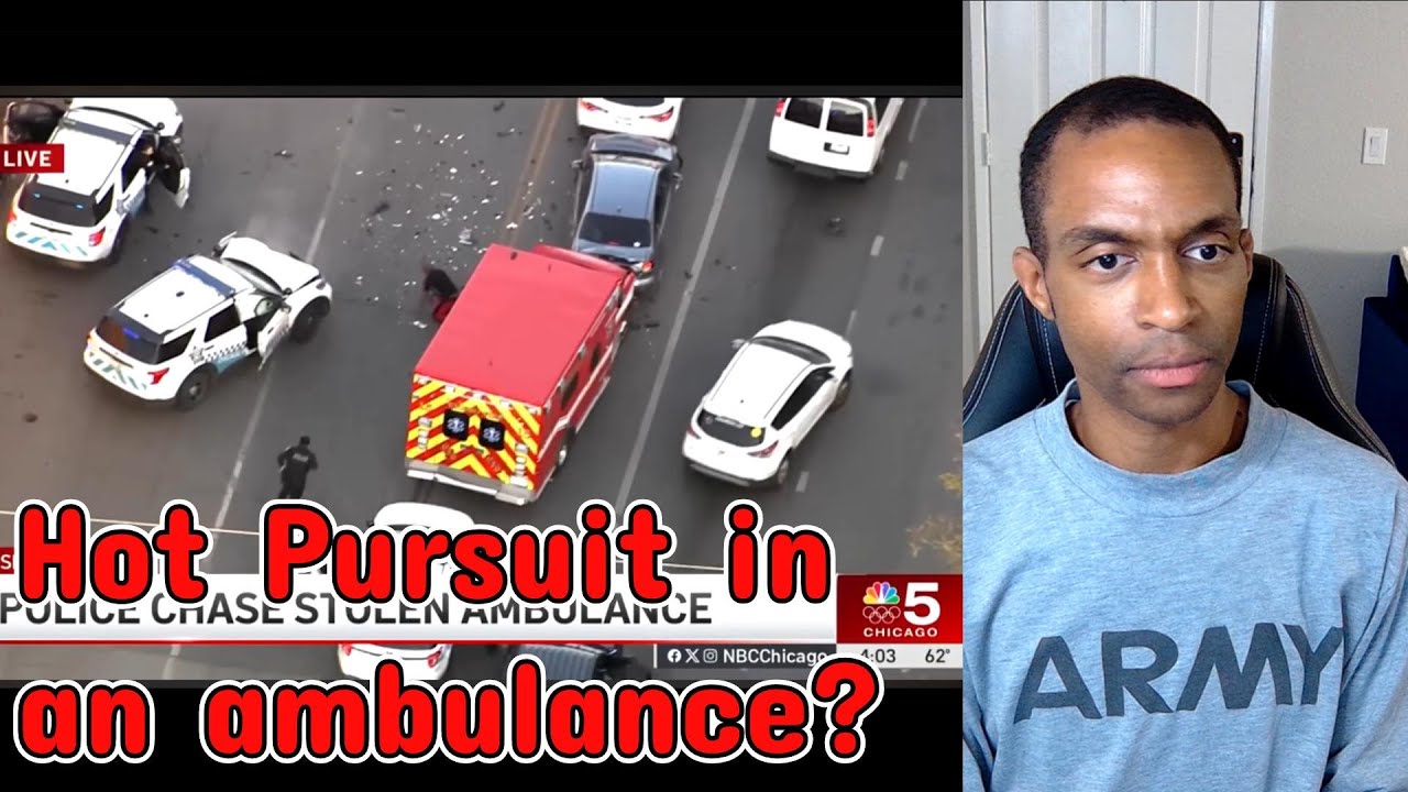 GTA style Chicago police chase in a stolen ambulance vehicle - YouTube