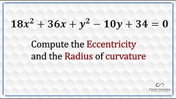 Eccentricity and Radius of Curvature of an Ellipse