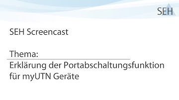 myUTN - Portabschaltungsfunktion