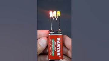 Why LEDs Have Different Brightness in Series – Simple 3 LED Experiment #shorts