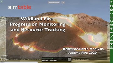 Adams Fire 2020 - Wildland Fire Progression Monitoring and Resource Tracking w/ Realtime.Earth
