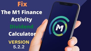 How To Fix The M1 Finance Dividend Activity Calculator | Dividend Portfolio Tracker