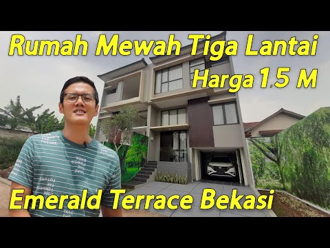 Rumah Mewah Klasik Modern Tiga Lantai di Emerald Terrace Bekasi, Harga 1.5 Milyar