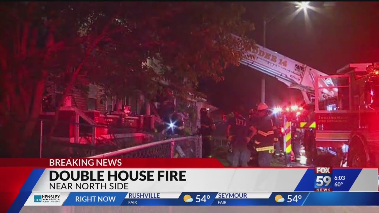 House fire on near north side in Indy - YouTube