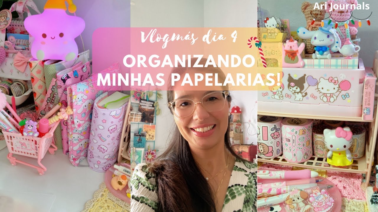 Vlogmás dia 4 - Organizando minhas papelarias! #papelaria #vlog # ...