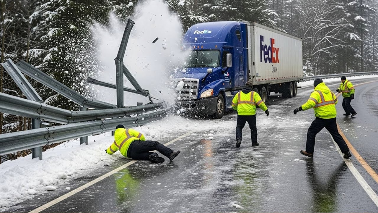 Icy Road Madness Caught On Camera – Winter Crash #2 - YouTube