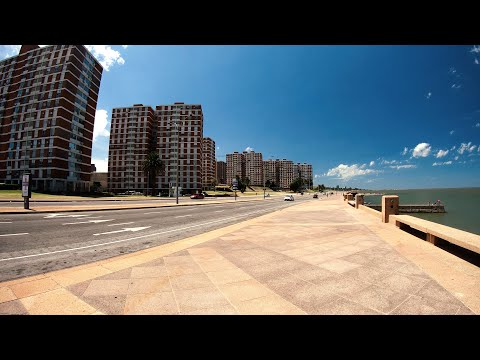 Видео: Rambla в Монтевидео Уругвай - самый длинный тротуар в мире