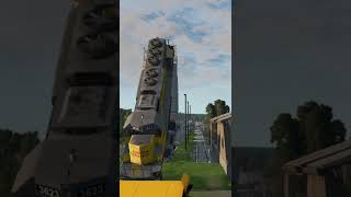 Train Accident Investigation | BeamNG-FUN #Shorts