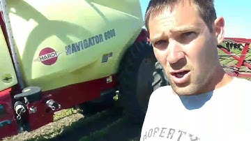 Spraying GMO soybeans/how the sprayer works