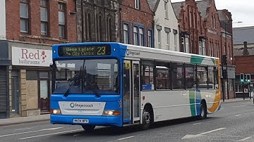 VERY RARE: Route E1 | NK04NPX/34611 - Stagecoach North East: Dennis Dart SLF/Transbus Pointer 2