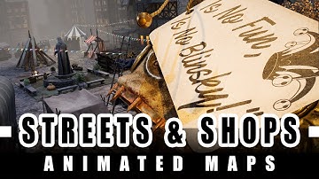 Beneos Battlemaps: Curse of Strahd - Binskys and Blazing Sun Festival Square (Streets and Shop Pack)