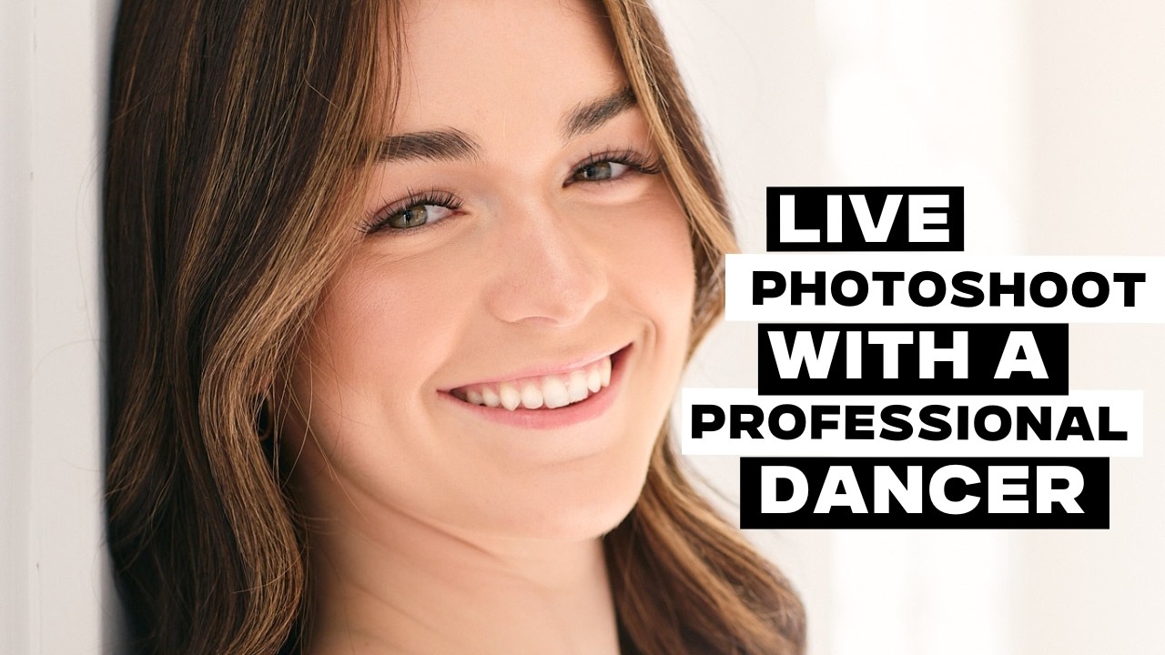 Live Photoshoot with a Professional Dancer | Natural Light Headshot Session