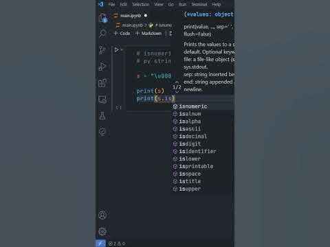 isnumeric Method - Python String Methods - YouTube