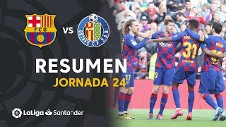 Highlights FC Barcelona vs Getafe CF (2-1)