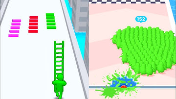 Ladder Master Vs Count Master|Android ios ` Asmr satisfying game