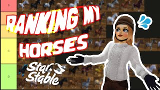 RANKING MY HORSES IN STAR STABLE || Tier List || SSO