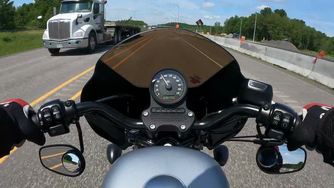 Premiere promenade avec mon nouveau Harley Davidson 8 juillet 2025