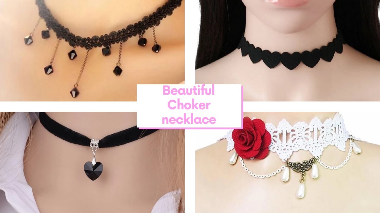 Beautiful choker necklace for girls YouTube
